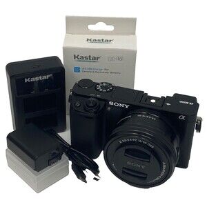 Sony A6000 24.3MP Digital Camera w/16-50mm PZ OSS Lens, Complete Only 186 Shots!